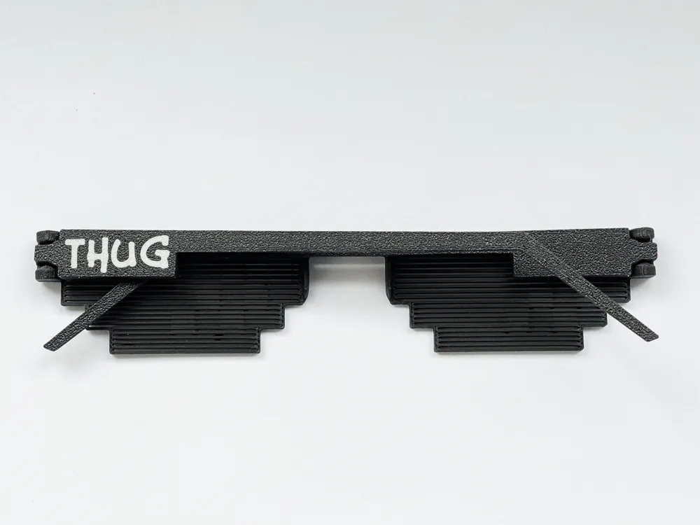 Thug Life Glasses - folding version - MakerWorld 3D Model | 3Drop