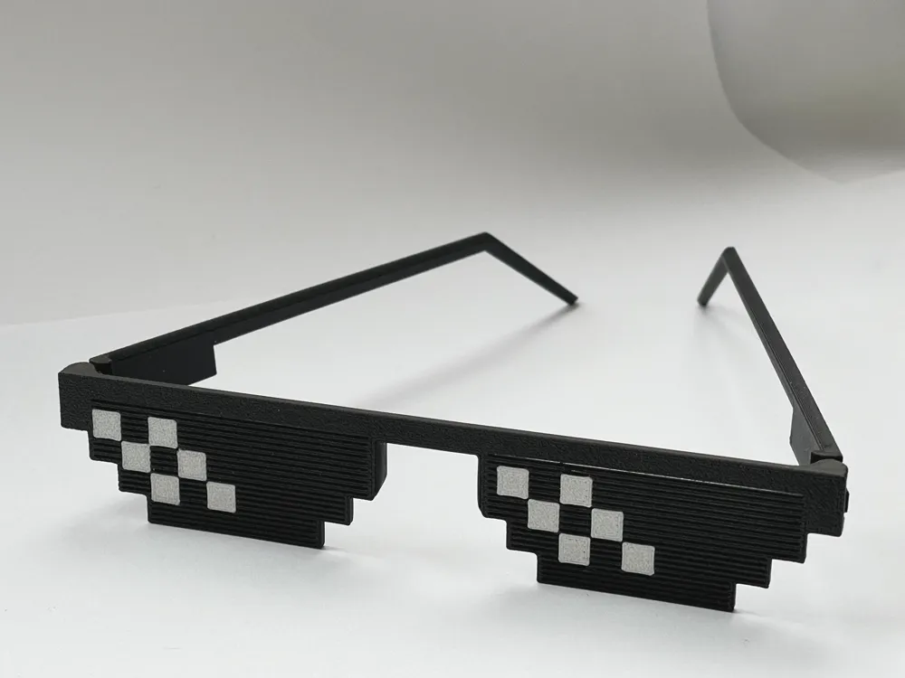 Thug Life Glasses - folding version - MakerWorld 3D Model | 3Drop