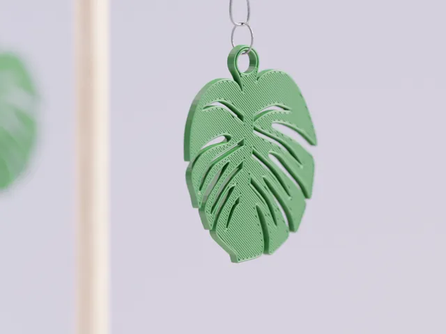 Monstera Earrings. Quick easy Print. Stylish