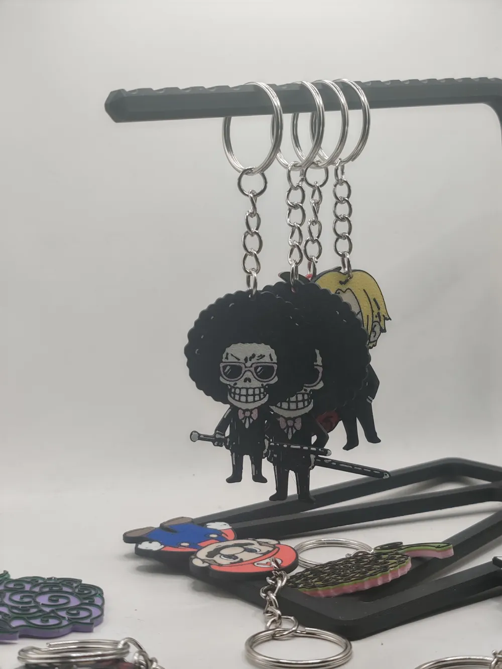 Keychain One piece Brook Chibi - Free 3D Print Model - MakerWorld