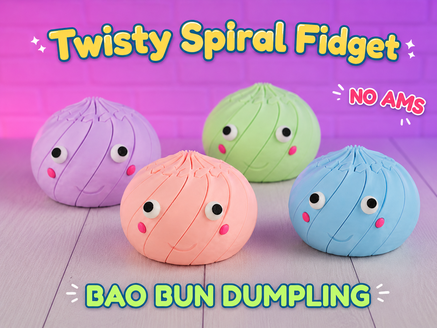 Bao Bun Dumpling | Twisty Spiral Fidget 