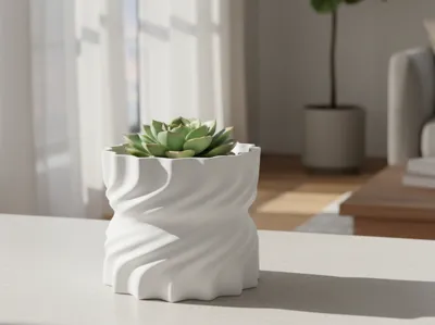Modern Spiral Pot