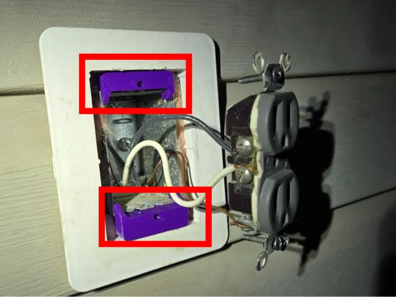 Spacer for power outlet face plate (North America)