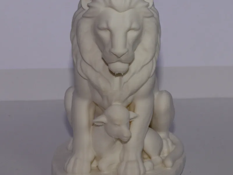 Lion and lamb also candle mold