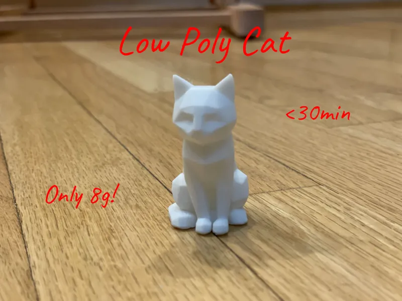 Low Poly Cat (30min) !