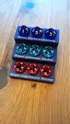 9x D10 dice with lettering
