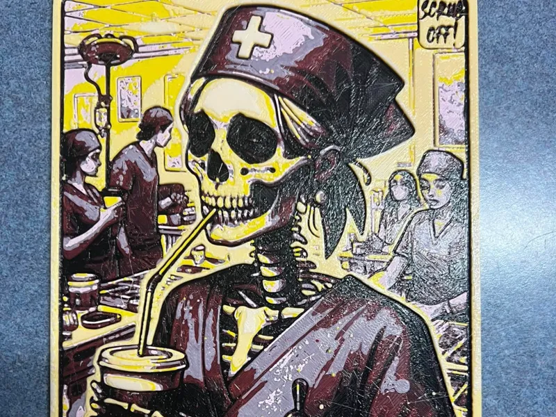 The 12 hour shift, Hueforge Sign