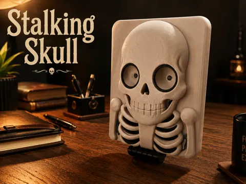 Adorno temático: Stalking Skull – Always Watching — referencia de MakerWorld