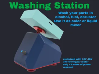 Motorized Washing Station & Liquid Mixer