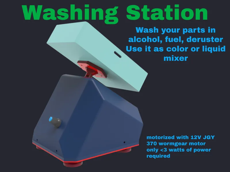 Motorized Washing Station & Liquid Mixer