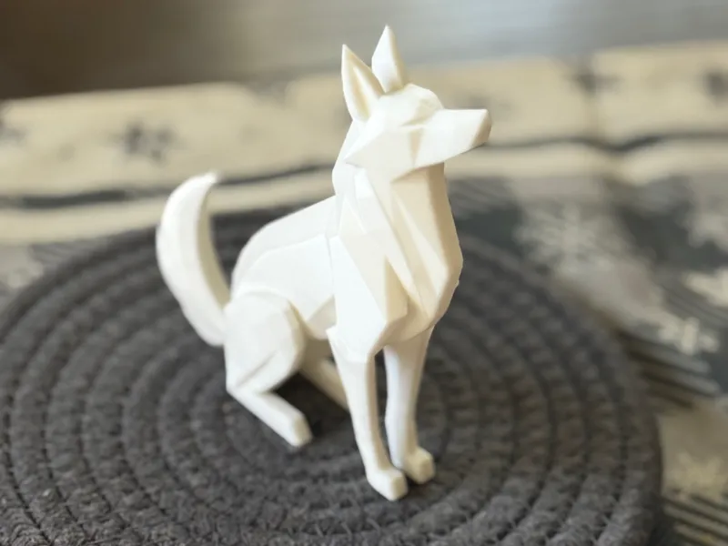 Howling Wolf - Low Poly