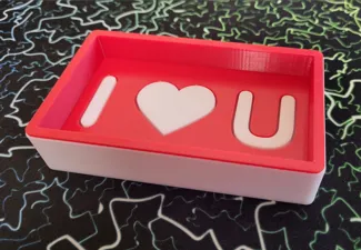 Soap dish - I Love You