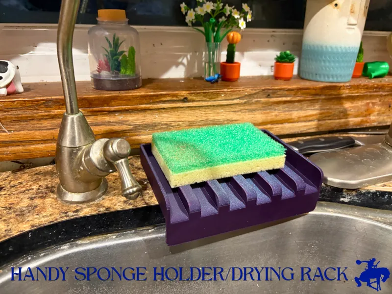 Sponge Drying Rack - Drains in the Sink!