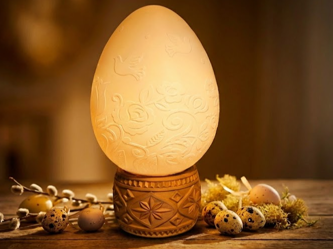 "Spring Awakening"  Eastern Egg Lamp