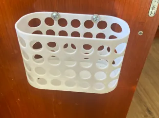 Basket for kitchen door