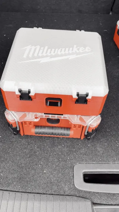 Milwaukee Packout Top-Mount Box with Spring Latch - Free 3D Print Model ...