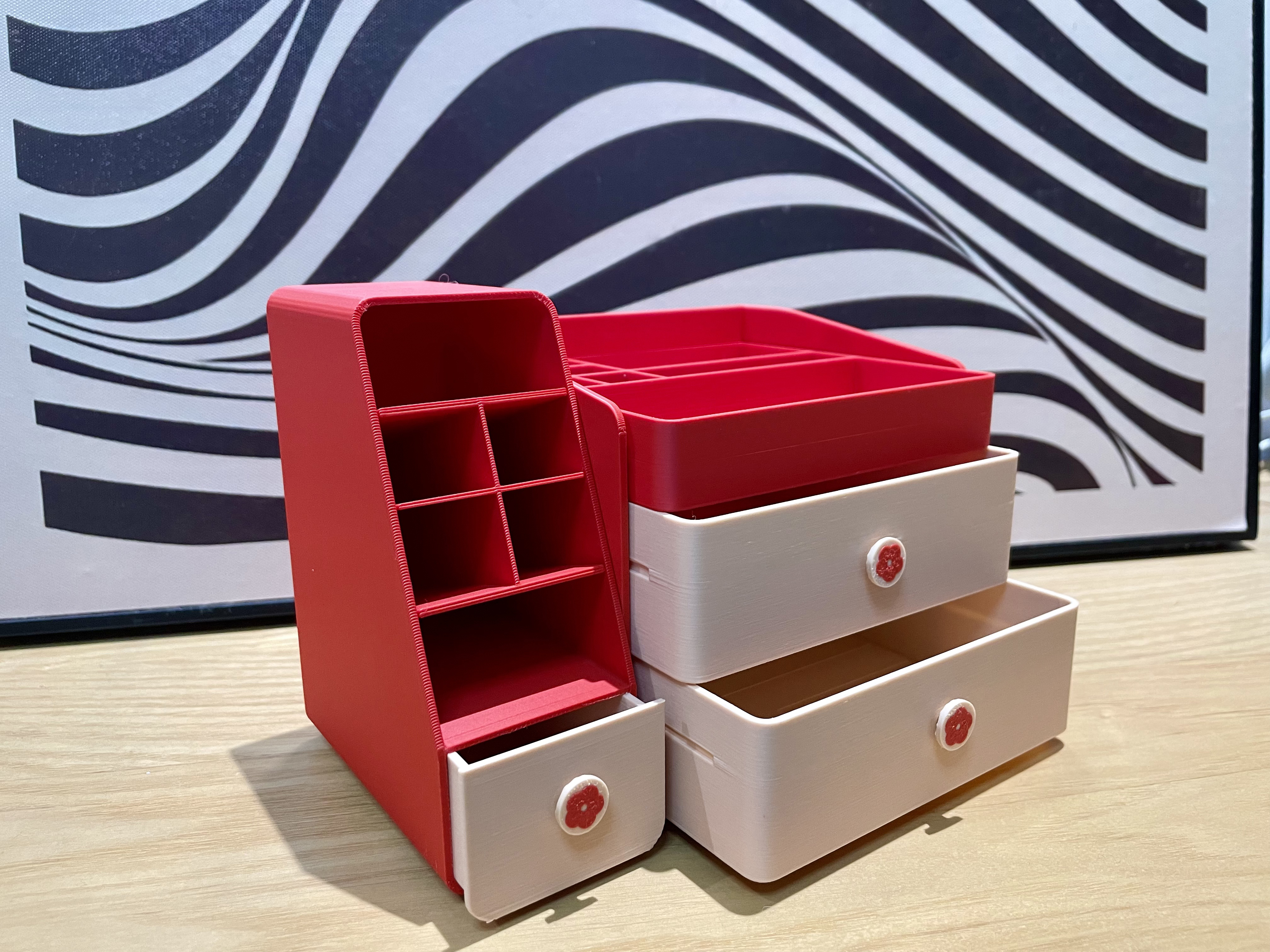 Miniatura 2 do modelo 3D 化妆品桌面收纳盒