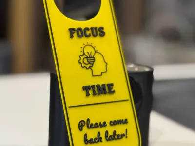 Door Sign: Focus Time