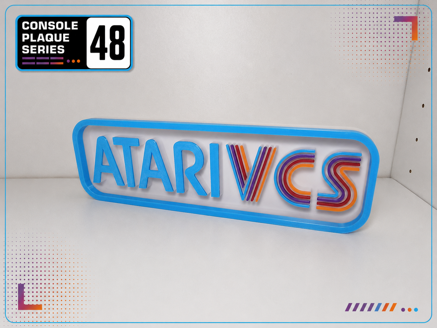 Console Logo Plaque - Atari VCS 