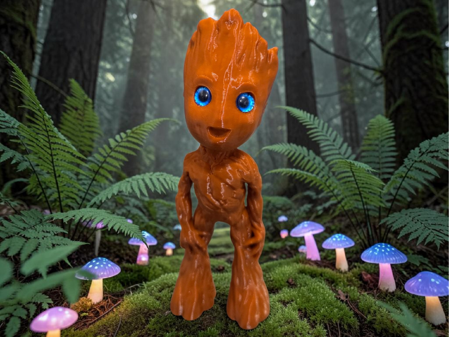 Baby Groot - 6mm + 8mm glass eye compatible