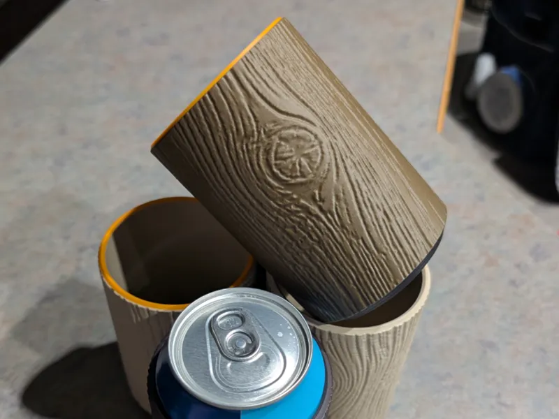 Wood Grain 355ml  Can Coozie