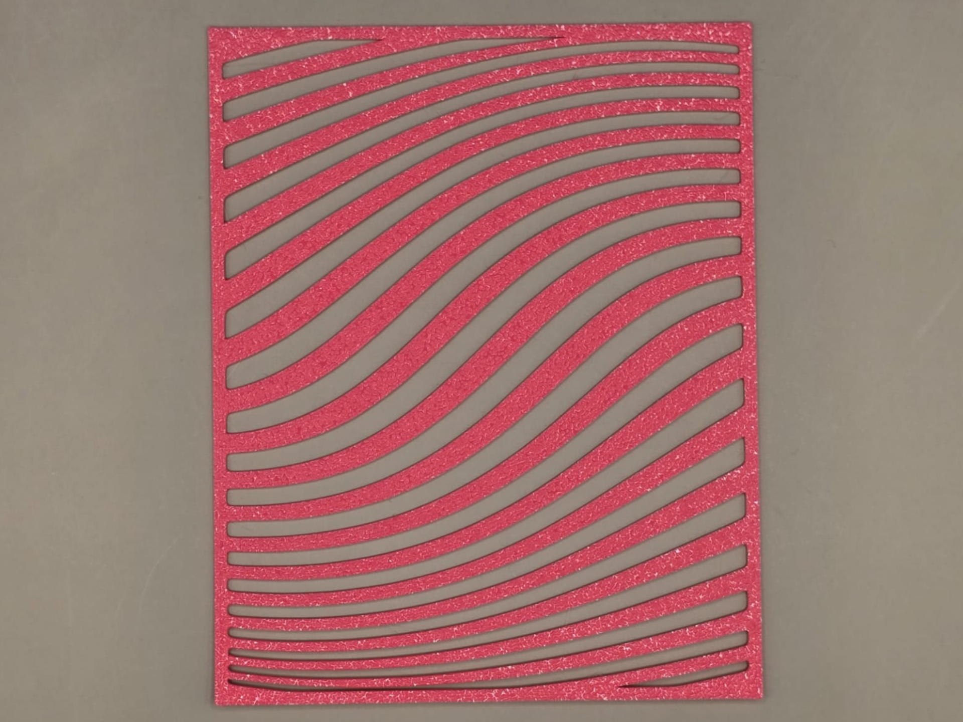 Wave Line Optical Template Stencil Pattern