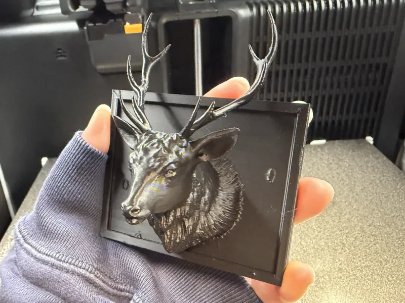 Majestic Stag Wall Trophy - High-Detail Art