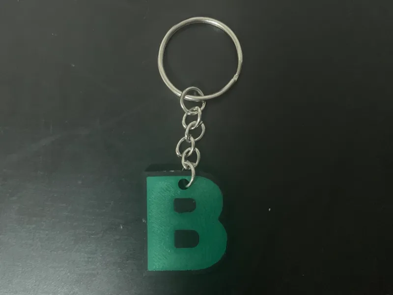 Letter B Keychain