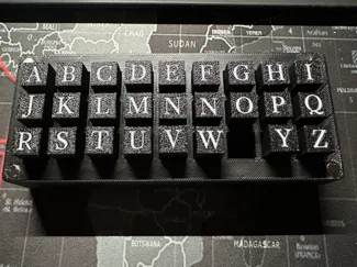 Abecedario Letras Sellos Arcilla Polimérica