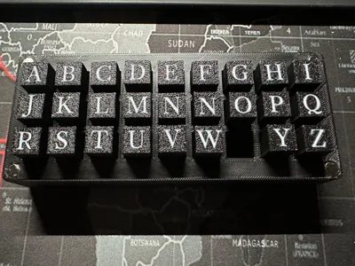 Alphabet Letter Stamps for Polymer Clay