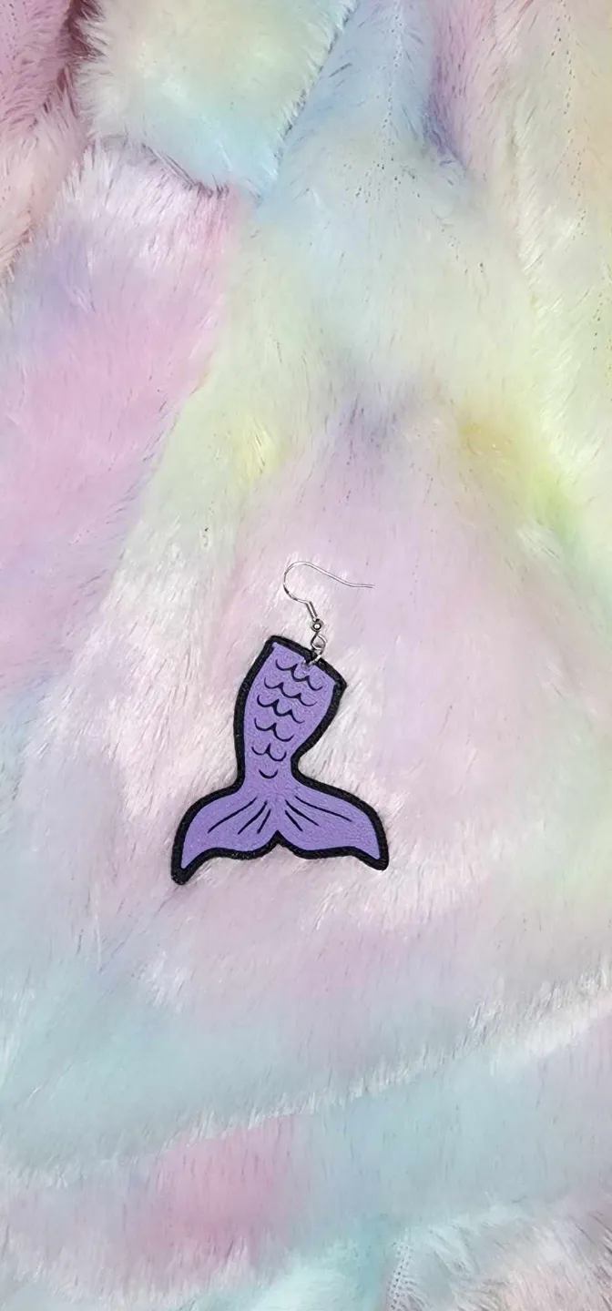 Mermaid Tail Earrings view 3