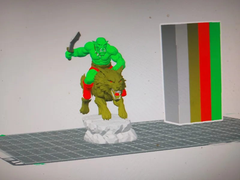 Orc with wolf World of Warcraft genre