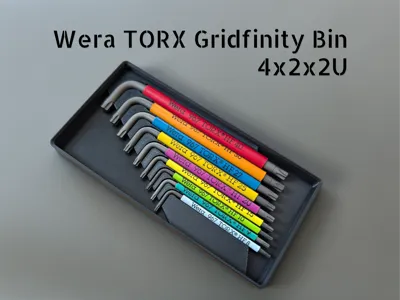Wera Torx Keys Gridfinity Bin [4 x 2 x 2U]
