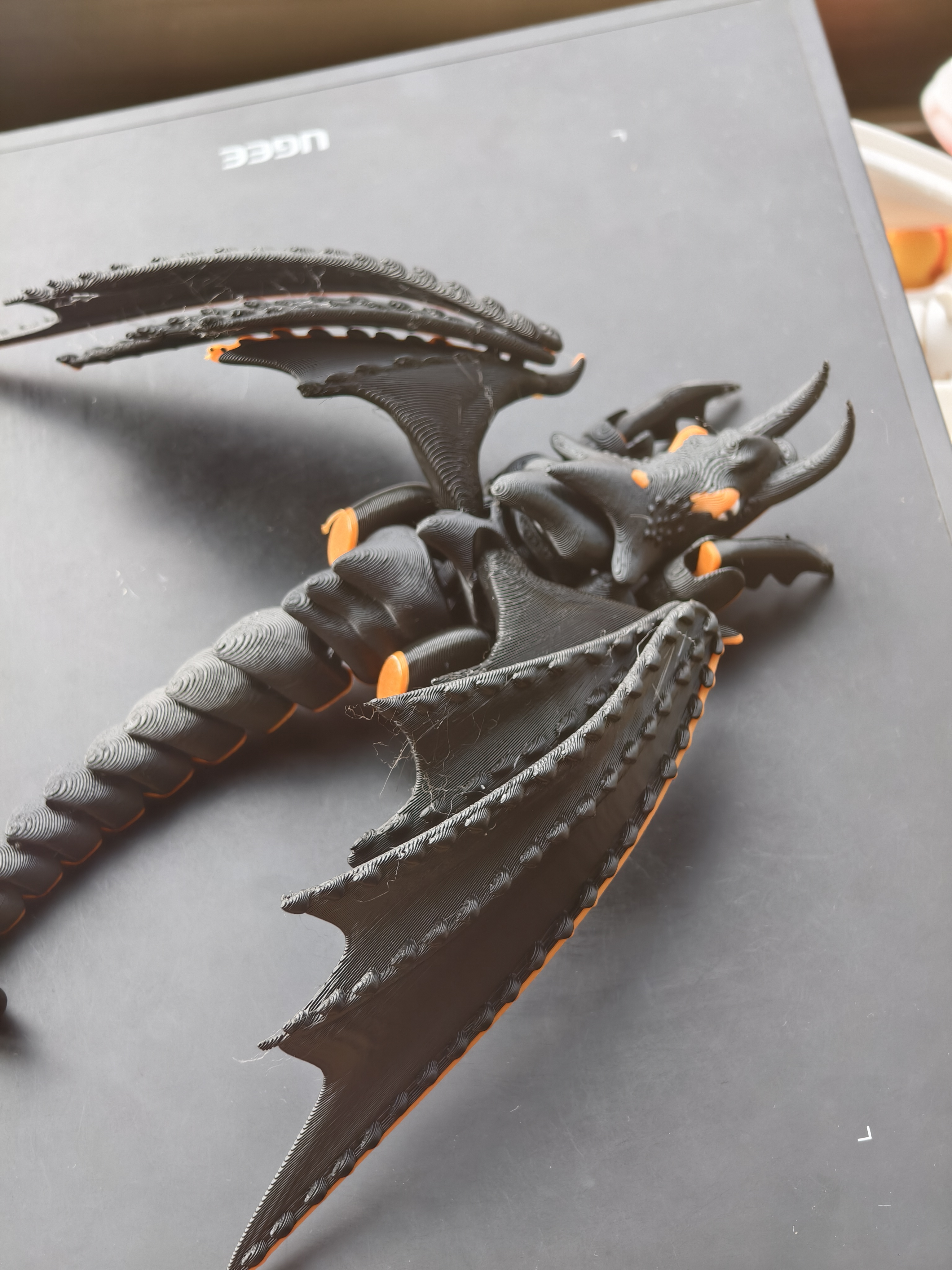 Miniatura 2 do modelo 3D 驯龙高手，恶龙，鬼钳龙，反派龙mini可打