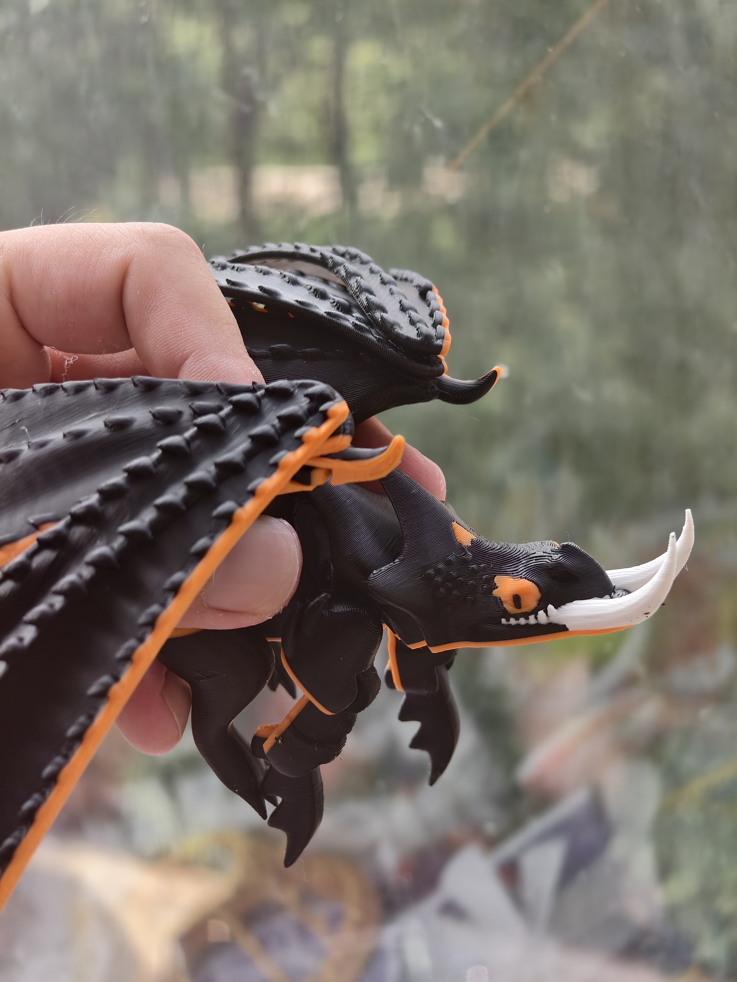 Miniatura 1 do modelo 3D 驯龙高手，恶龙，鬼钳龙，反派龙mini可打