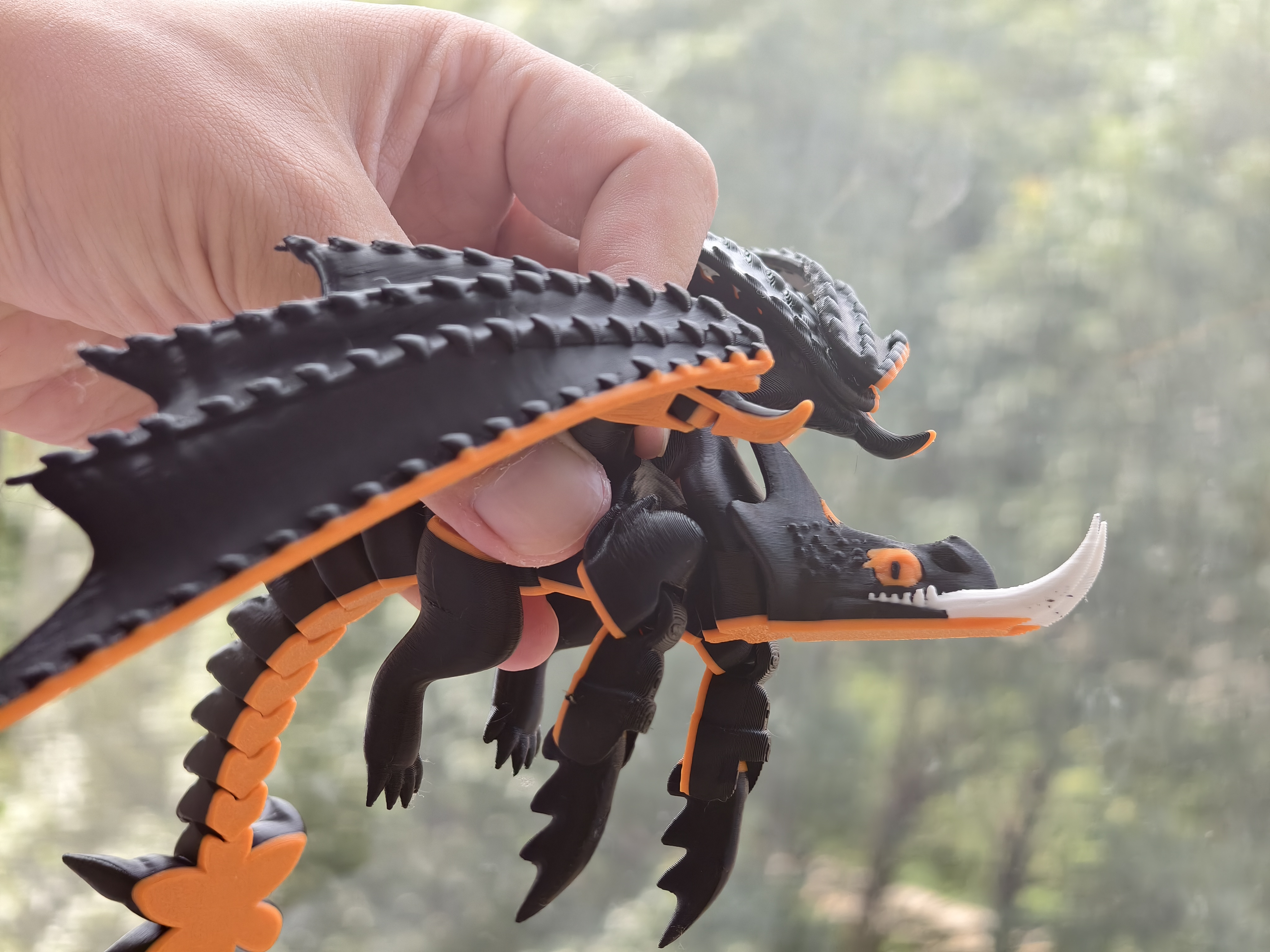 Miniatura 3 do modelo 3D 驯龙高手，恶龙，鬼钳龙，反派龙mini可打