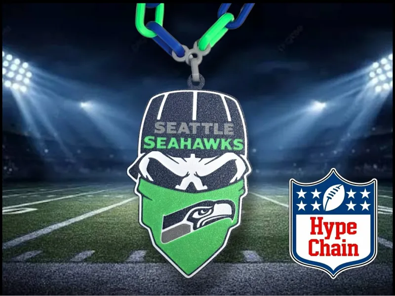 Seattle Seahawks Hype Chain Pendant