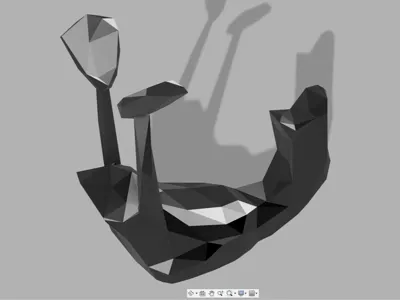 Wine Holder - Low Poly Duck 