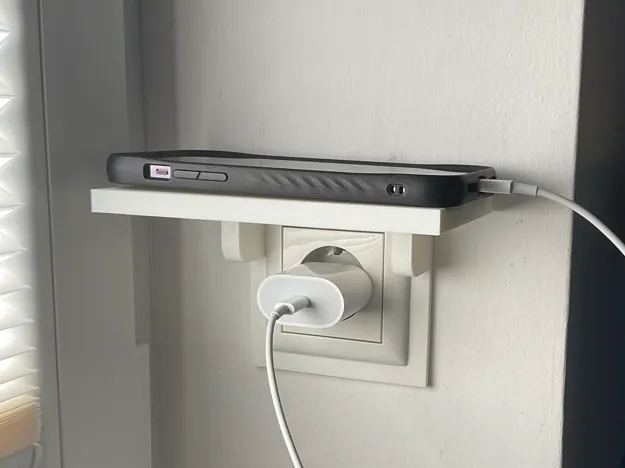 Outlet Phone Shelf – Schuko Wall Charging Shelf 