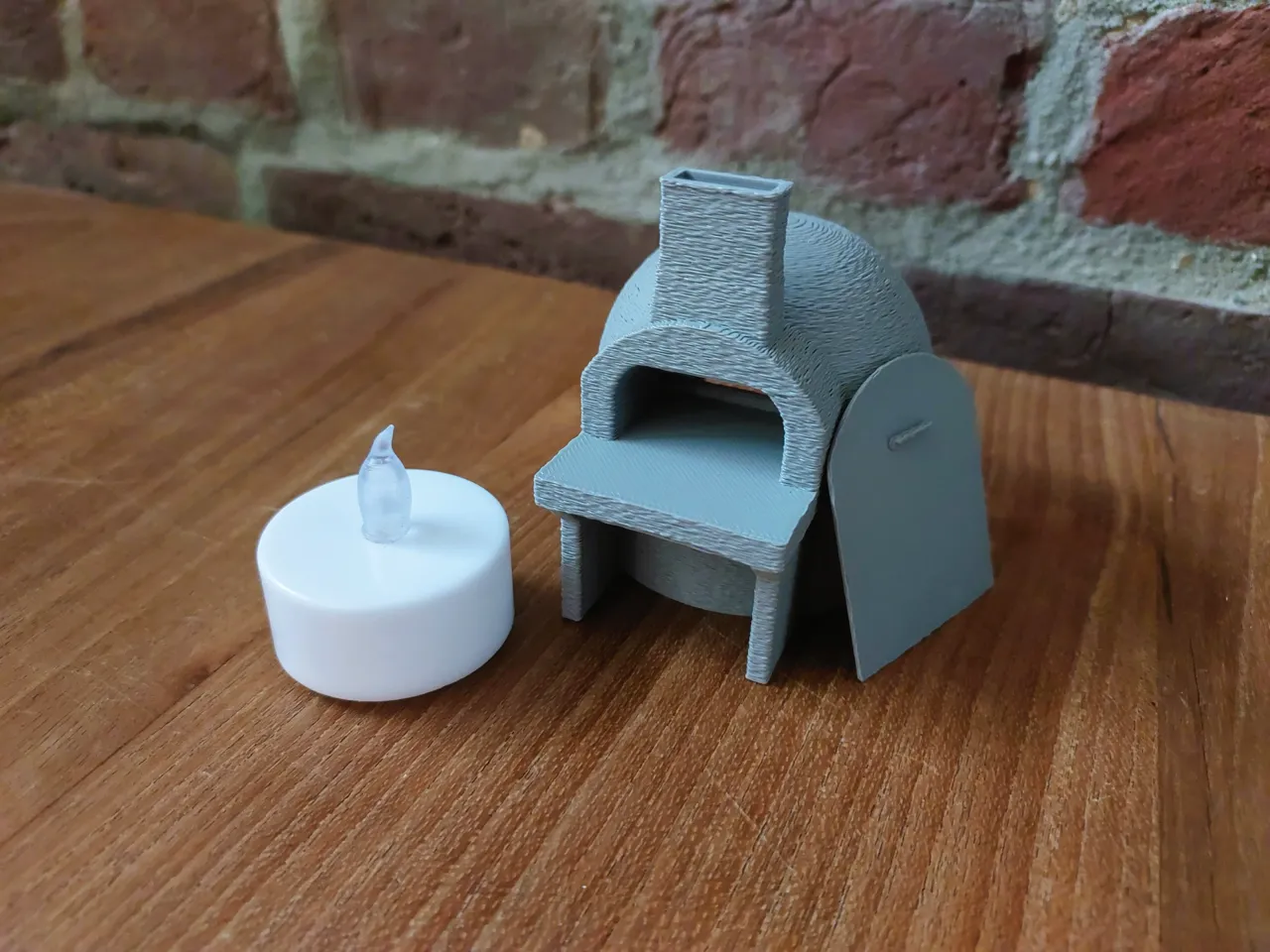 Pizza Oven LED Tea Light Holder + Miniatures view 4