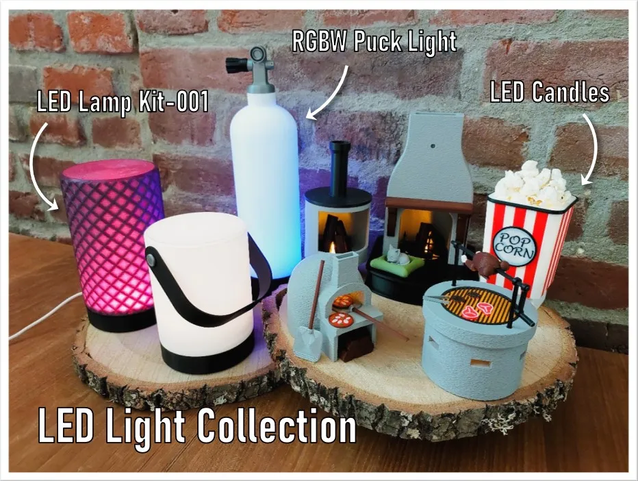 Pizza Oven LED Tea Light Holder + Miniatures view 2