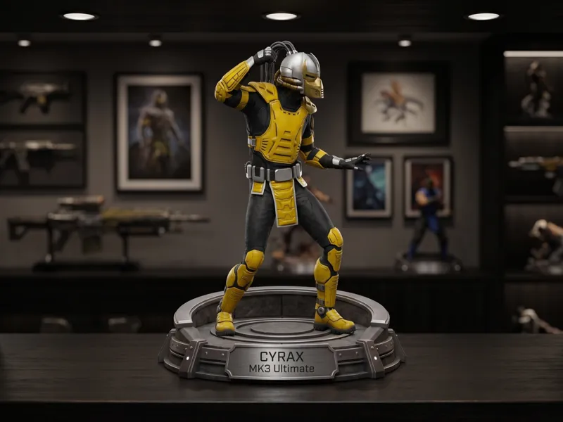 Cyrax MK3 - Escultura Fan Art