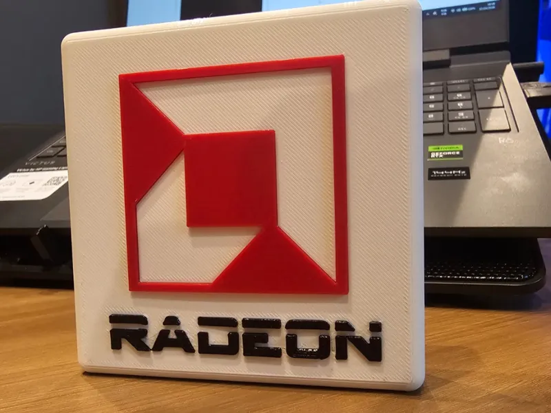 Placa decorativa AMD Radeon 