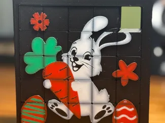 5x5 Sliding Puzzle – Easter Bunny Edition