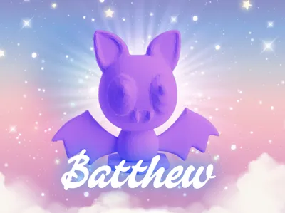 Batthew - a cute bat miniature figurine