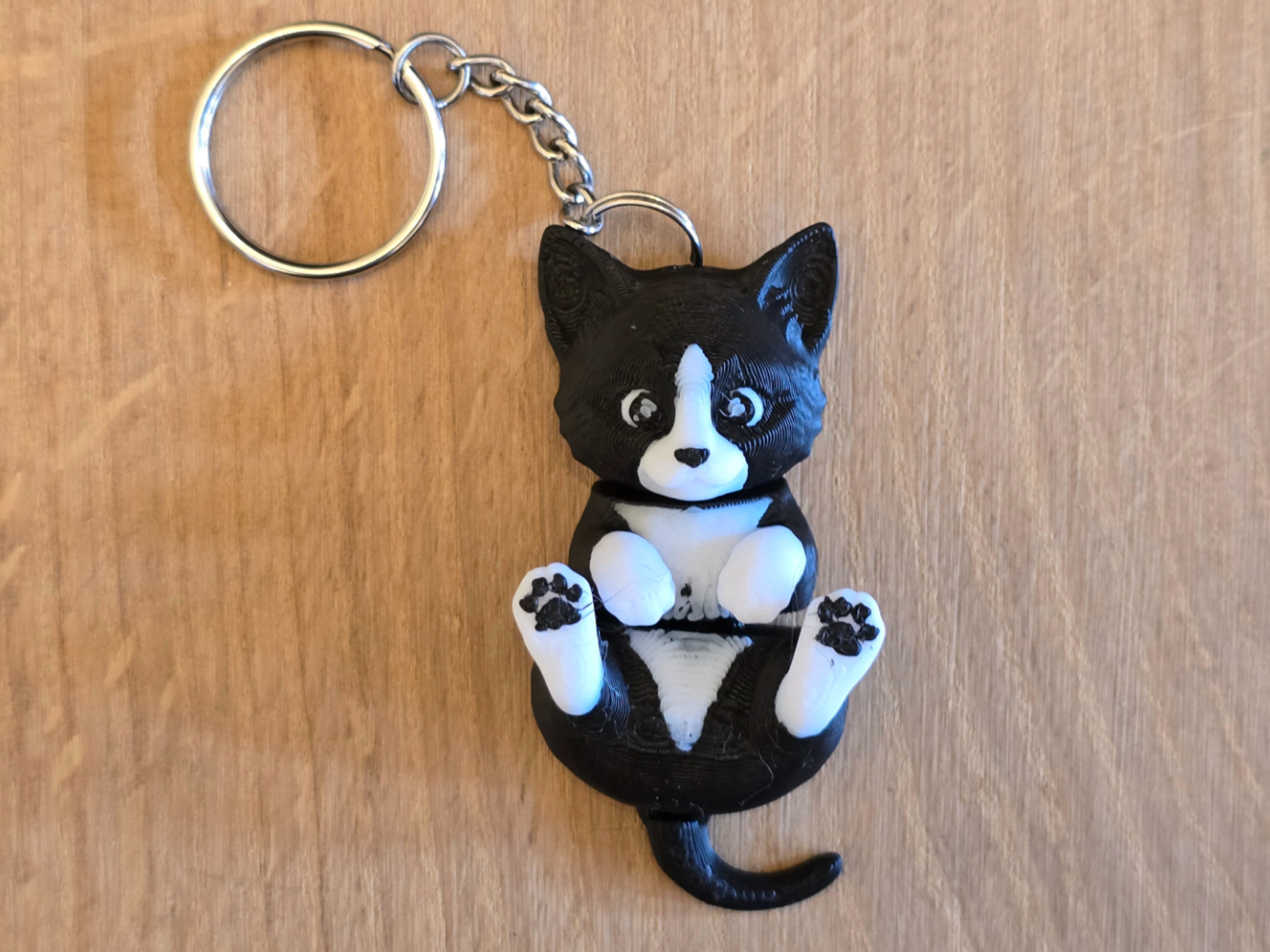 Alley cat kitty flexi keychain - 1