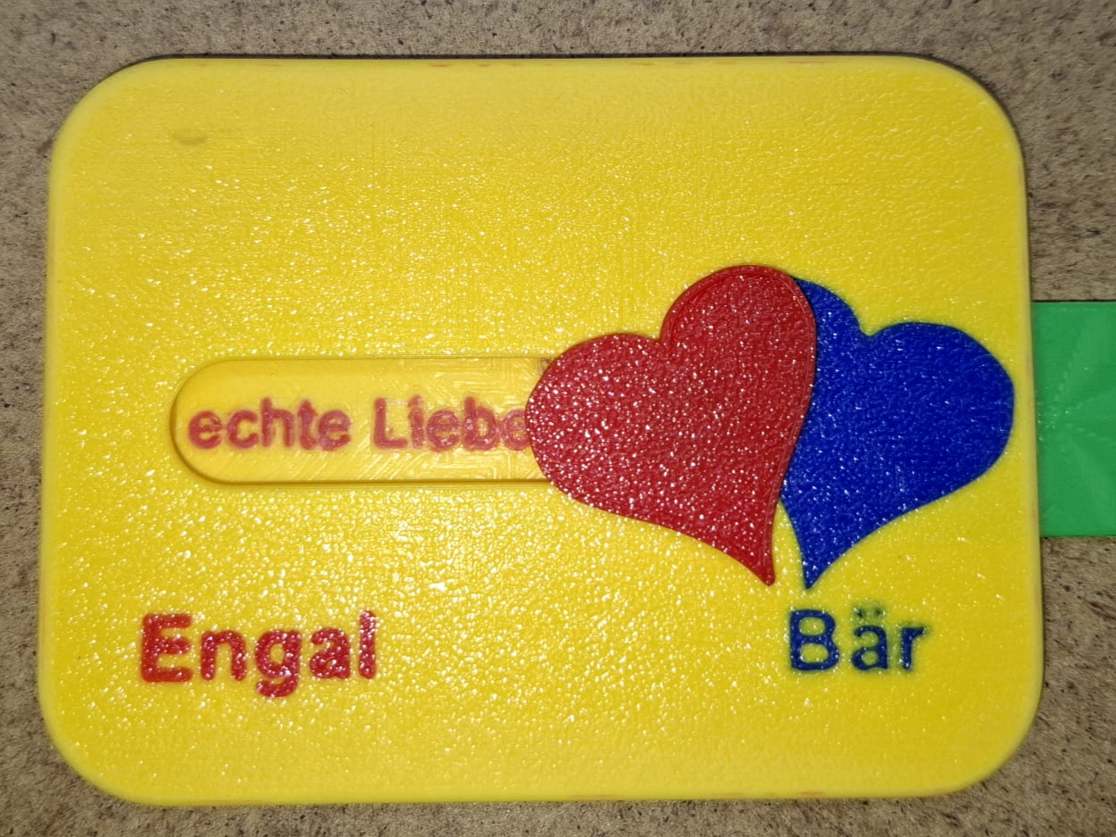 Valentinstag Herz‑Slider mit Botschaft