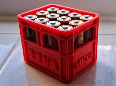 Hong Kong Crate, AA, AAA, 9V,18650 battery storage