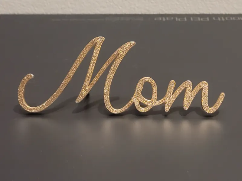 Frontal Cake Topper "Mom"