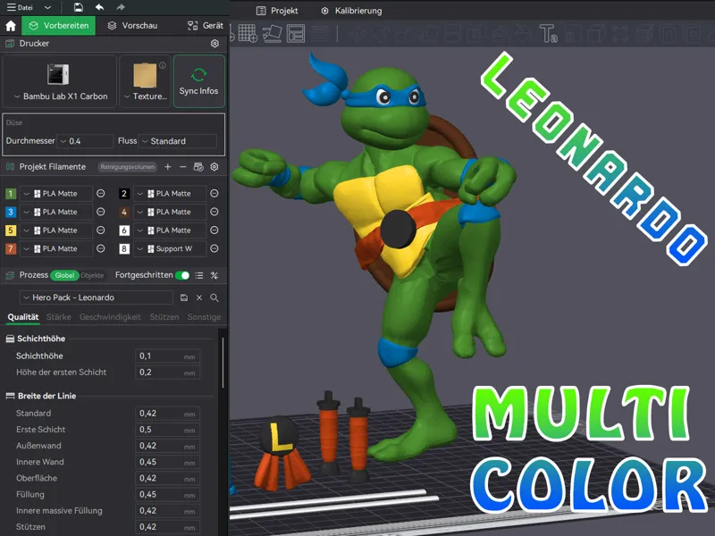 Leonardo - Ninja Turtles - Multicolor